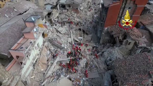 Terremoto Amatrice Rieti Distrutta 24 Agosto 2016