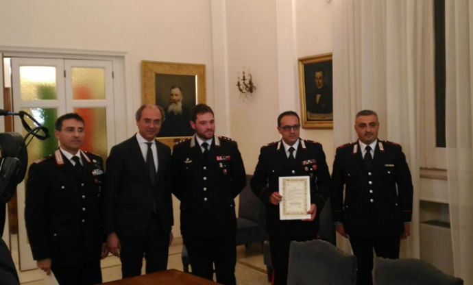 Carabinieri premiati ad Andria