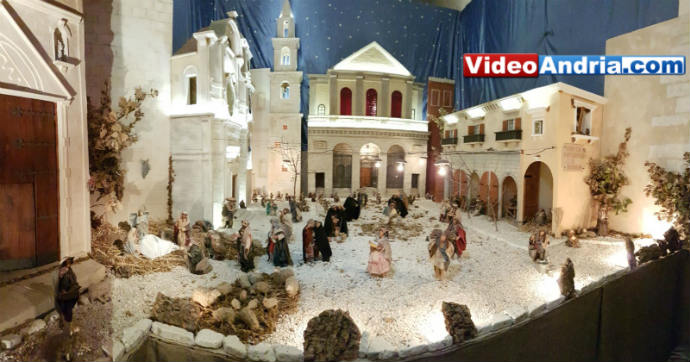 presepe piazza monache andria diorama piazza duomo andriese 2017 natale puglia