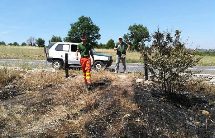 rona guardie federiciane incendio andria