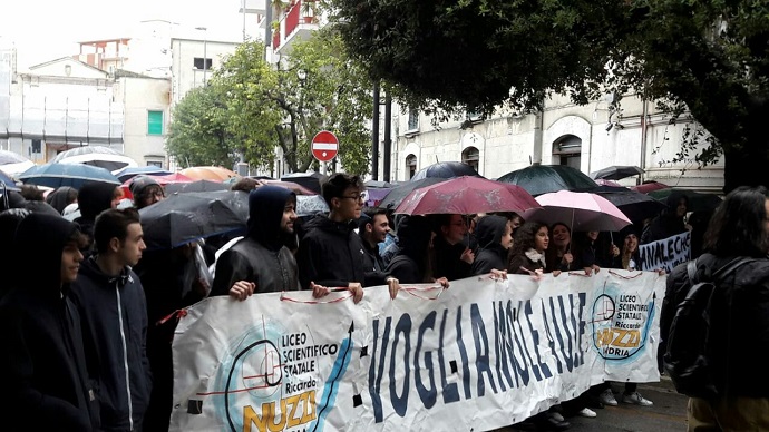 protesta licei Andria