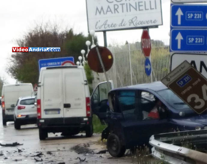 incidente stradale andria