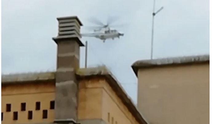 Andria: elicottero sorvola e perlustra la città - i video - VideoAndria.com